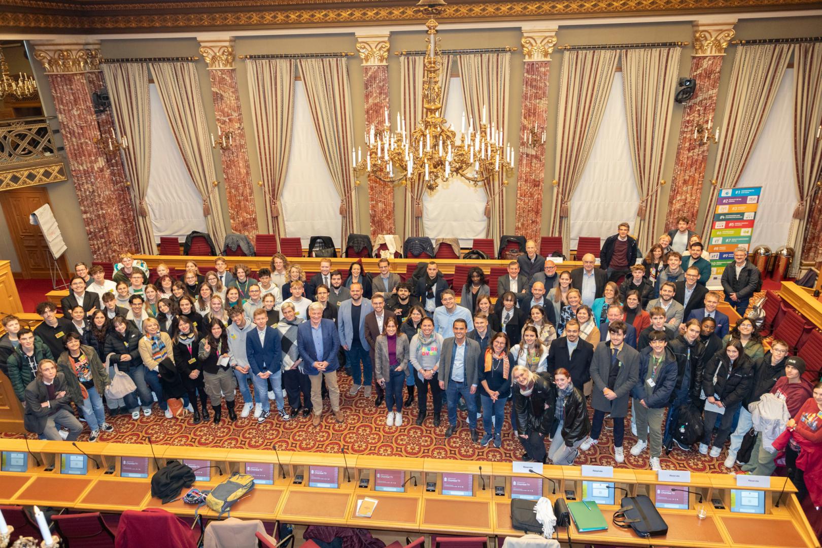 Jugendkonvent an der Chambre des députés